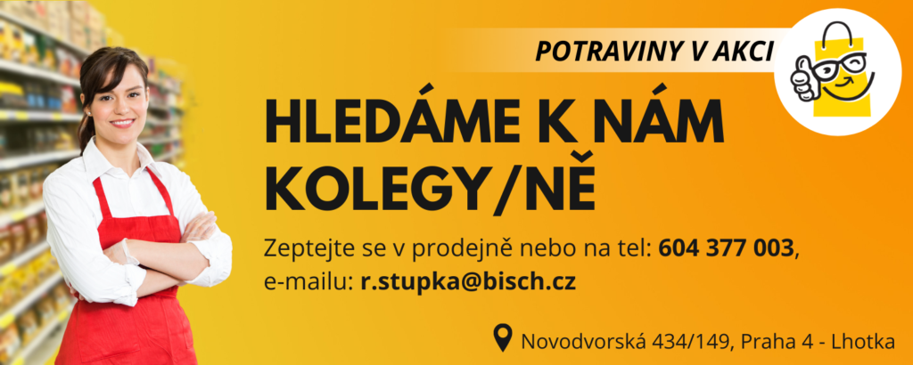 Hledáme kolegy, nabídka práce Praha, práce v Praze, pokladní